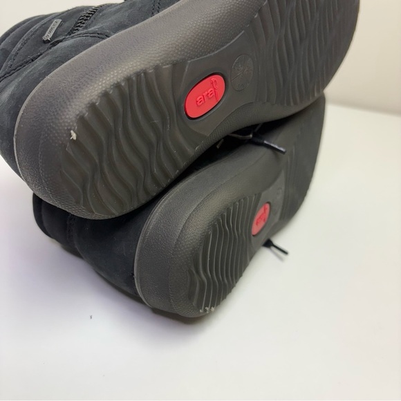 3/$30 Ara EU 35 Matilda Black Hydrobuk GTX High Top Gore Tex Sneakers Side Zip - Picture 7 of 11